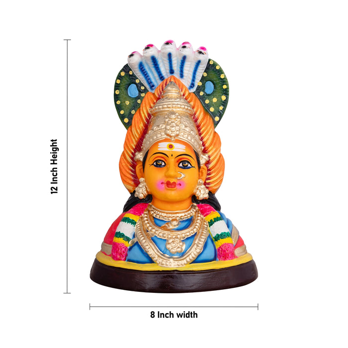 Sirasu Amman Clay Golu Bommai - 12 x 8 Inches | Giri Golu Doll/ Navaratri Golu Bomma/ Bommai