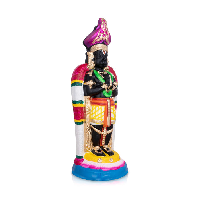 Namakkal Anjaneya Statue Clay Golu Bommai- 15 X 6 Inches | Navaratri Golu Gombe/ Giri Golu Doll/ Navratri Decor