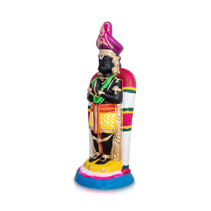 Namakkal Anjaneya Statue Clay Golu Bommai- 15 X 6 Inches | Navaratri Golu Gombe/ Giri Golu Doll/ Navratri Decor
