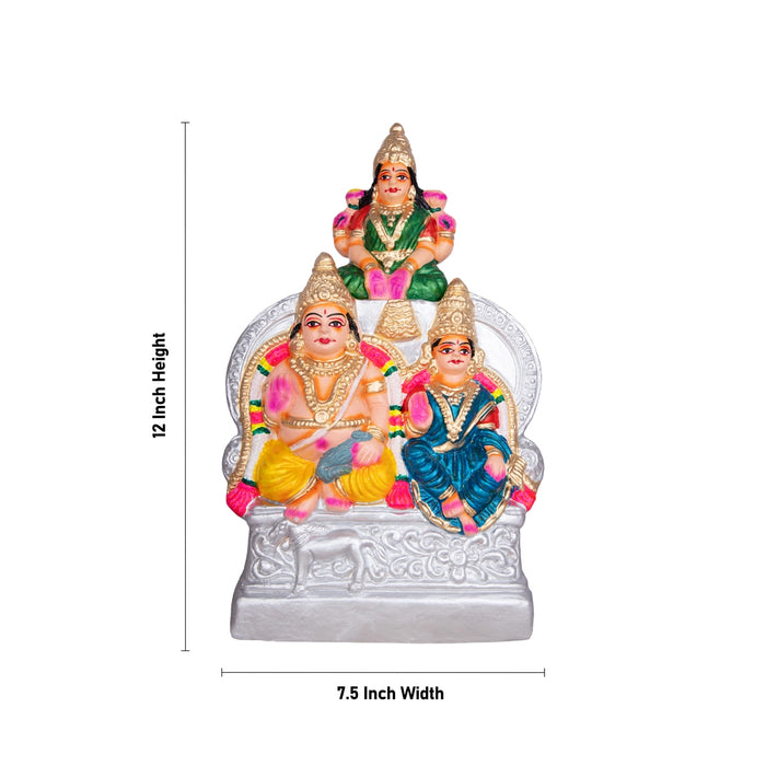 Kubera Lakshmi Statue Clay Golu Bommai Set- 12 X 7.5 Inches | Navaratri Golu Gombe/Giri Golu Doll/Navratri Decor