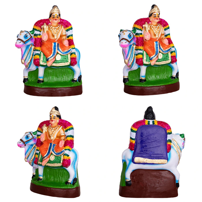 Pancha Moorthigal Clay Golu Bommai Set- 9 X 7 Inches | Navaratri Golu Gombe/Giri Golu Doll/Navratri Decoration