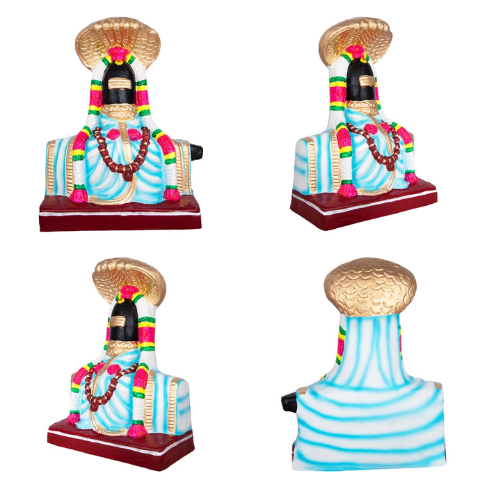 Nellaiappar Kanthimathi Clay Golu Bommai Pair- 9 X 7 Inches | Navaratri Golu Gombe/Giri Golu Doll/Navratri Decor