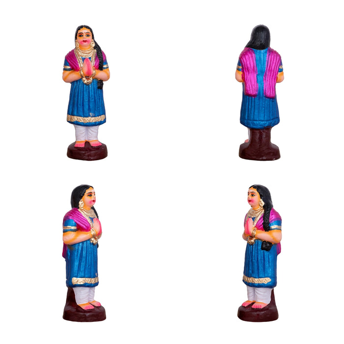 Shiv Ling Murti Annabhishekam Clay Golu Bommai Set - 8 X 3 Inches | Navaratri Golu Gombe/ Giri Golu Doll