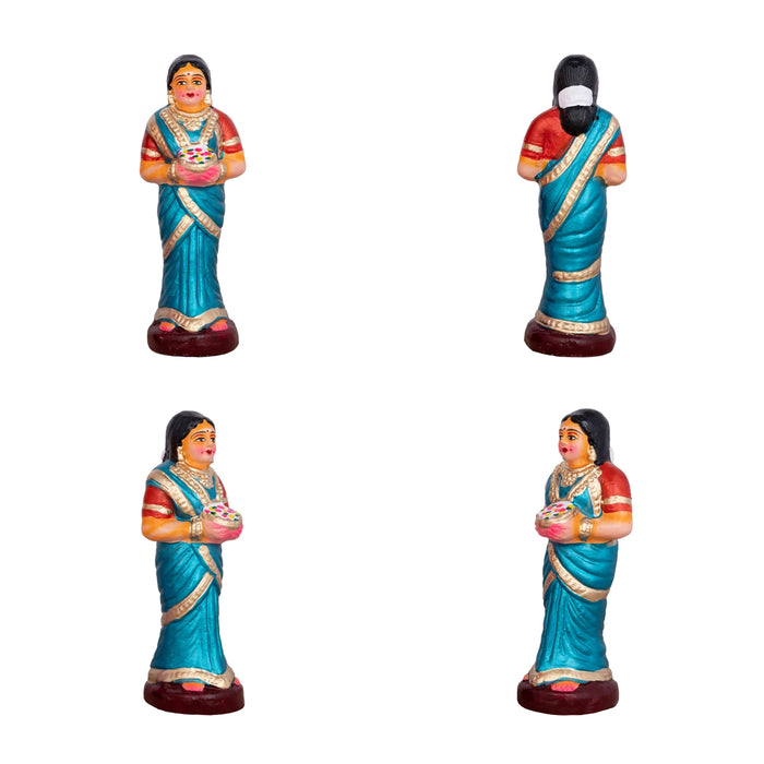 Shiv Ling Murti Annabhishekam Clay Golu Bommai Set - 8 X 3 Inches | Navaratri Golu Gombe/ Giri Golu Doll