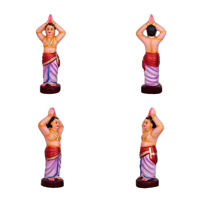 Shiv Ling Murti Annabhishekam Clay Golu Bommai Set - 8 X 3 Inches | Navaratri Golu Gombe/ Giri Golu Doll
