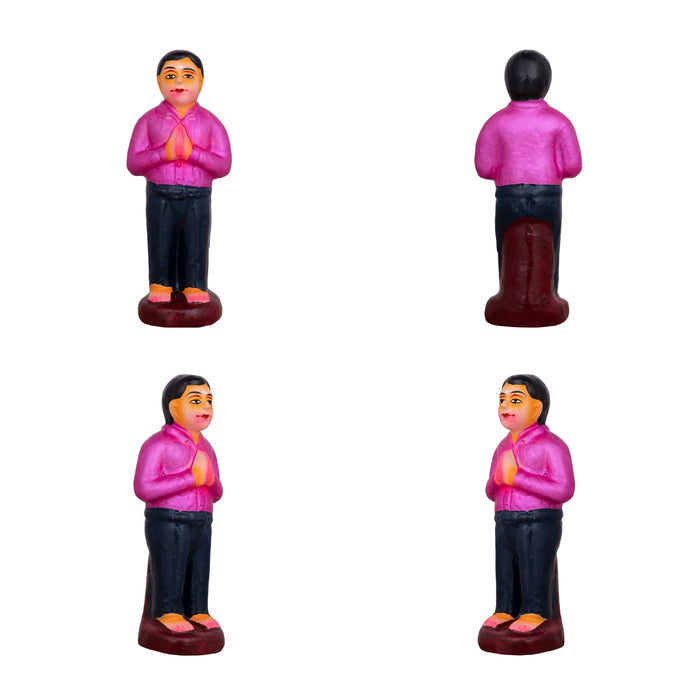 Shiv Ling Murti Annabhishekam Clay Golu Bommai Set - 8 X 3 Inches | Navaratri Golu Gombe/ Giri Golu Doll