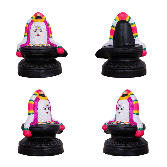 Shiv Ling Murti Annabhishekam Clay Golu Bommai Set - 8 X 3 Inches | Navaratri Golu Gombe/ Giri Golu Doll