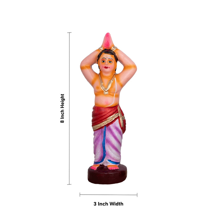 Shiv Ling Murti Annabhishekam Clay Golu Bommai Set - 8 X 3 Inches | Navaratri Golu Gombe/ Giri Golu Doll