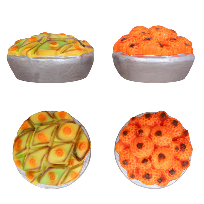 Ganesh Murti Bhojanam Clay Golu Bommai Set - 8 X 7 Inches | Navaratri Gombe/ Giri Golu Doll/ Navratri Decor