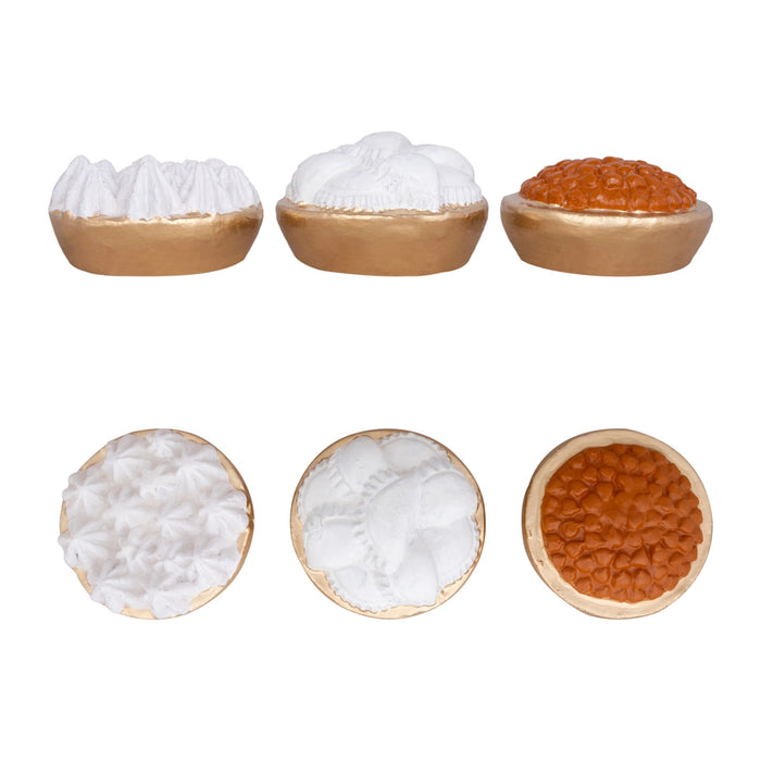 Ganesh Murti Bhojanam Clay Golu Bommai Set - 8 X 7 Inches | Navaratri Gombe/ Giri Golu Doll/ Navratri Decor