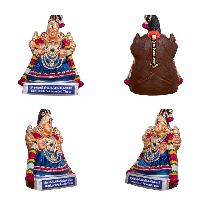 Nava Sri Thayar Clay Golu Bommai Set - 9 X 8 Inches | Navaratri Golu Gombe/ Giri Golu Doll/ Navratri Decor