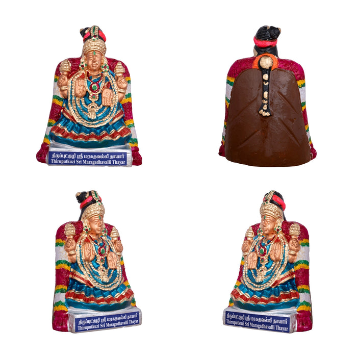 Nava Sri Thayar Clay Golu Bommai Set - 9 X 8 Inches | Navaratri Golu Gombe/ Giri Golu Doll/ Navratri Decor