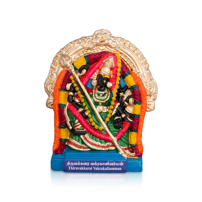 Thiruvakkarai Vakrakali Clay Golu Bommai- 11 X 8 Inches | Navaratri Golu Gombe/ Giri Golu Doll/ Navratri Decor