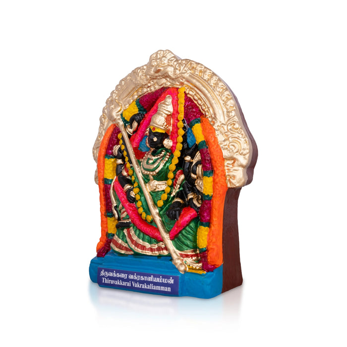 Thiruvakkarai Vakrakali Clay Golu Bommai- 11 X 8 Inches | Navaratri Golu Gombe/ Giri Golu Doll/ Navratri Decor
