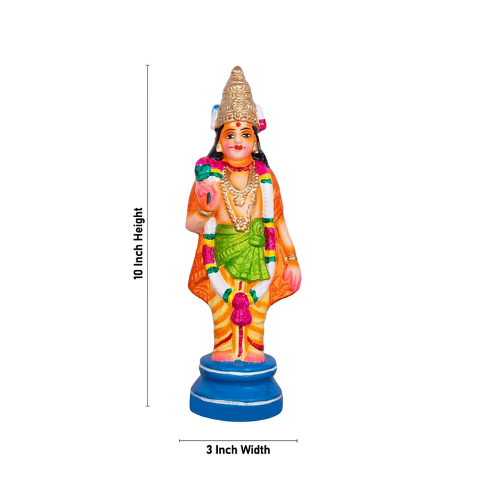 Nalvar Clay Golu Bommai Set - 10 X 3 Inches | Giri Golu Doll/ Naalvar Navaratri Gombe/ Navratri Decor