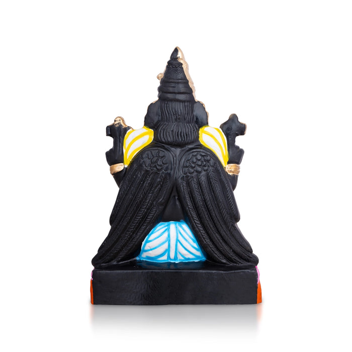 Chaturbhuja Garuda Azhwar Clay Golu Bommai Set - 12 x 8 Inches | Giri Golu Doll/ Navaratri Golu Bomma/Gombe