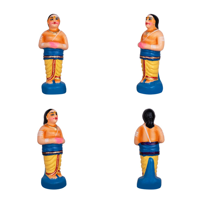 Shiv Ling Murti Pradosham Clay Golu Bommai Set - 11 X 7 Inches | Navaratri Golu Gombe/ Giri Golu Doll