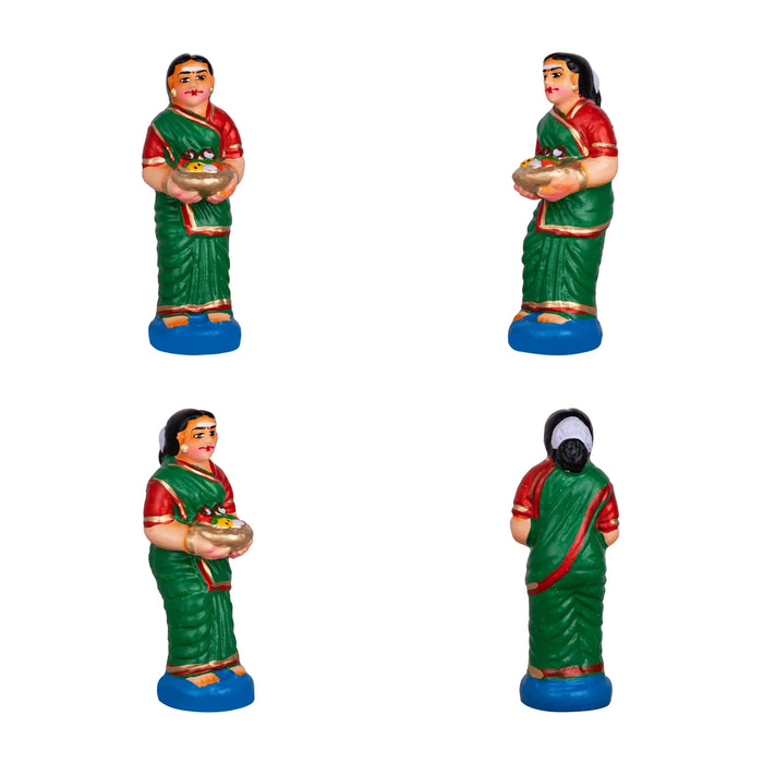 Shiv Ling Murti Pradosham Clay Golu Bommai Set - 11 X 7 Inches | Navaratri Golu Gombe/ Giri Golu Doll