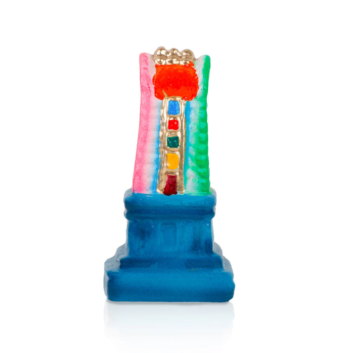 Gopuram Clay Golu Bommai - 4 Inches | Giri Golu Doll/ Navaratri Golu Bomma/Gombe/Bommai