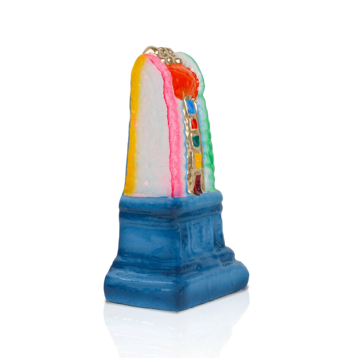 Gopuram Clay Golu Bommai - 4 Inches | Giri Golu Doll/ Navaratri Golu Bomma/Gombe/Bommai