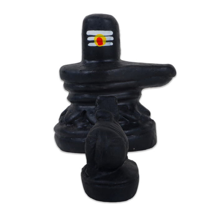 Nandi Lingam Clay Golu Bommai Pair - 2 Inches | Giri Golu Doll/ Navaratri Golu Bomma/Gombe/Bommai