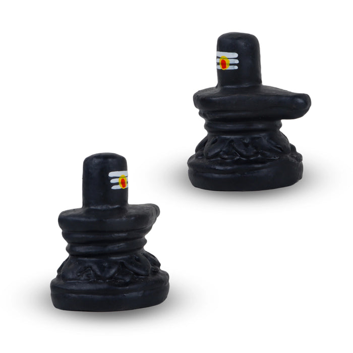 Nandi Lingam Clay Golu Bommai Pair - 2 Inches | Giri Golu Doll/ Navaratri Golu Bomma/Gombe/Bommai