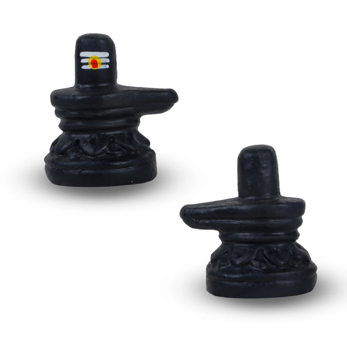 Nandi Lingam Clay Golu Bommai Pair - 2 Inches | Giri Golu Doll/ Navaratri Golu Bomma/Gombe/Bommai