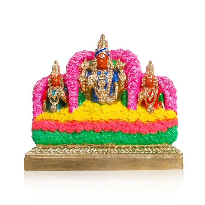 Pushpayagam Clay Golu Bommai Set - 10 x 10.5 Inches | Giri Golu Doll/ Navaratri Golu Bomma/ Gombe/ Bommai