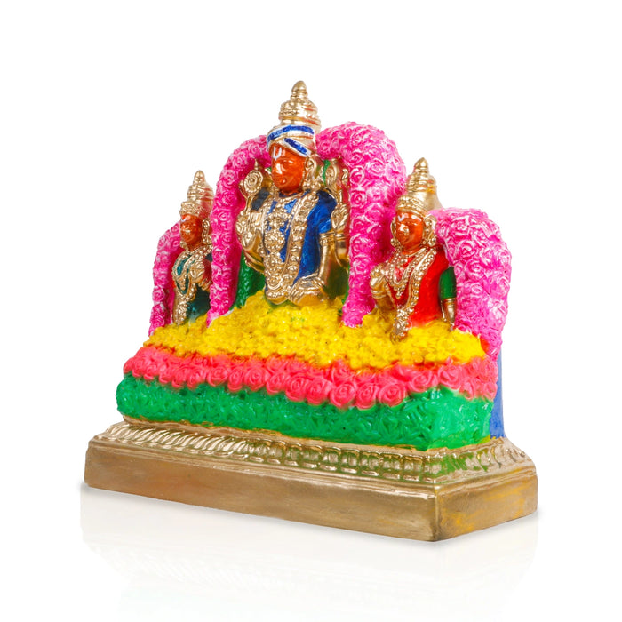 Pushpayagam Clay Golu Bommai Set - 10 x 10.5 Inches | Giri Golu Doll/ Navaratri Golu Bomma/ Gombe/ Bommai
