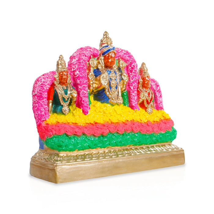 Pushpayagam Clay Golu Bommai Set - 10 x 10.5 Inches | Giri Golu Doll/ Navaratri Golu Bomma/ Gombe/ Bommai