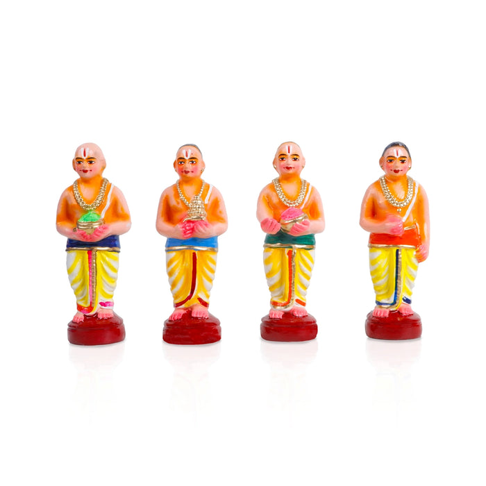 Pushpayagam Clay Golu Bommai Set - 10 x 10.5 Inches | Giri Golu Doll/ Navaratri Golu Bomma/ Gombe/ Bommai