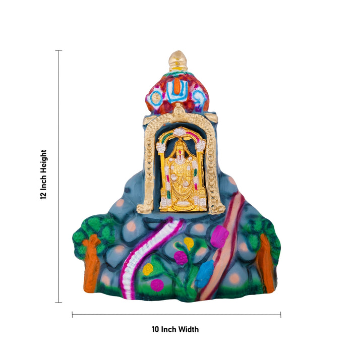 Thirupati Malai Clay Golu Bommai Set - 12 x 10 Inches | Giri Golu doll/ Navaratri Golu Bomma/ Dasara Doll