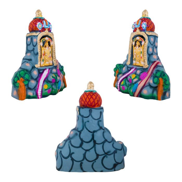 Thirupati Malai Clay Golu Bommai Set - 12 x 10 Inches | Giri Golu doll/ Navaratri Golu Bomma/ Dasara Doll