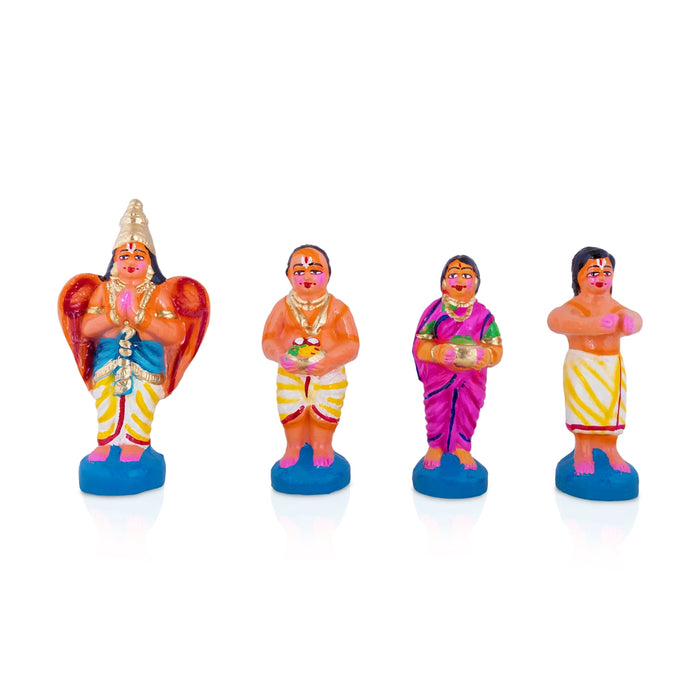 Thirupati Malai Clay Golu Bommai Set - 12 x 10 Inches | Giri Golu doll/ Navaratri Golu Bomma/ Dasara Doll