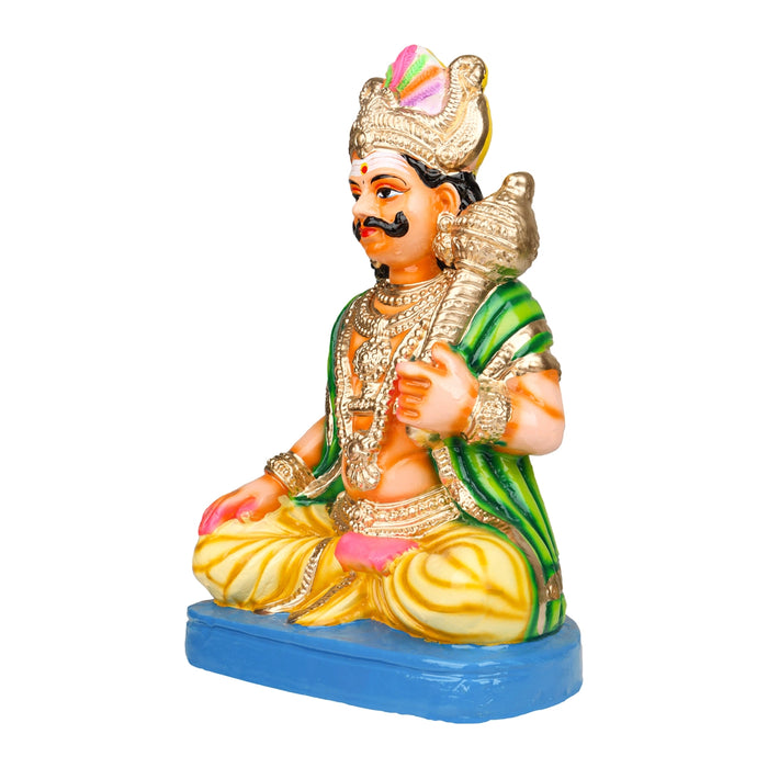 Maya Bazar Clay Golu Bommai Set - 14 x 9 Inches | Giri Golu Doll/ Navaratri Golu Bomma/ Bommai/ Gombe