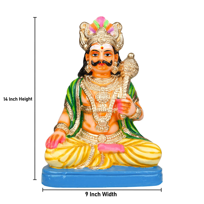 Maya Bazar Clay Golu Bommai Set - 14 x 9 Inches | Giri Golu Doll/ Navaratri Golu Bomma/ Bommai/ Gombe