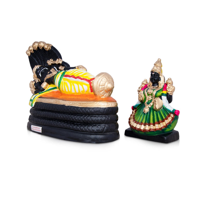 Sayana Narasimhar Clay Golu Bommai Pair - 10 x 13 Inches | Giri Golu Doll/ Navaratri Golu Bomma/ Bommai/ Gombe