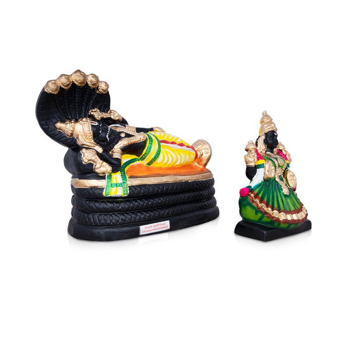 Sayana Narasimhar Clay Golu Bommai Pair - 10 x 13 Inches | Giri Golu Doll/ Navaratri Golu Bomma/ Bommai/ Gombe