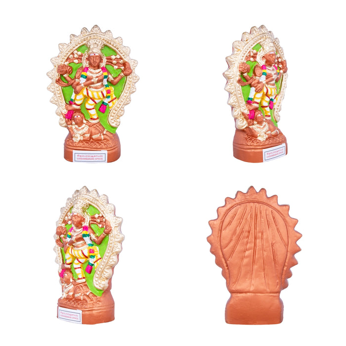 Pancha Bootha Sthalangal Clay Golu Bommai Set - 11 x 7 Inches | Giri Golu Doll/ Gombe/ Navaratri Golu Bomma