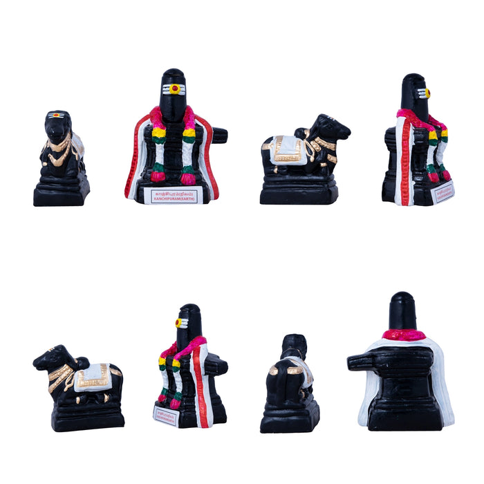 Pancha Bootha Sthalangal Clay Golu Bommai Set - 11 x 7 Inches | Giri Golu Doll/ Gombe/ Navaratri Golu Bomma