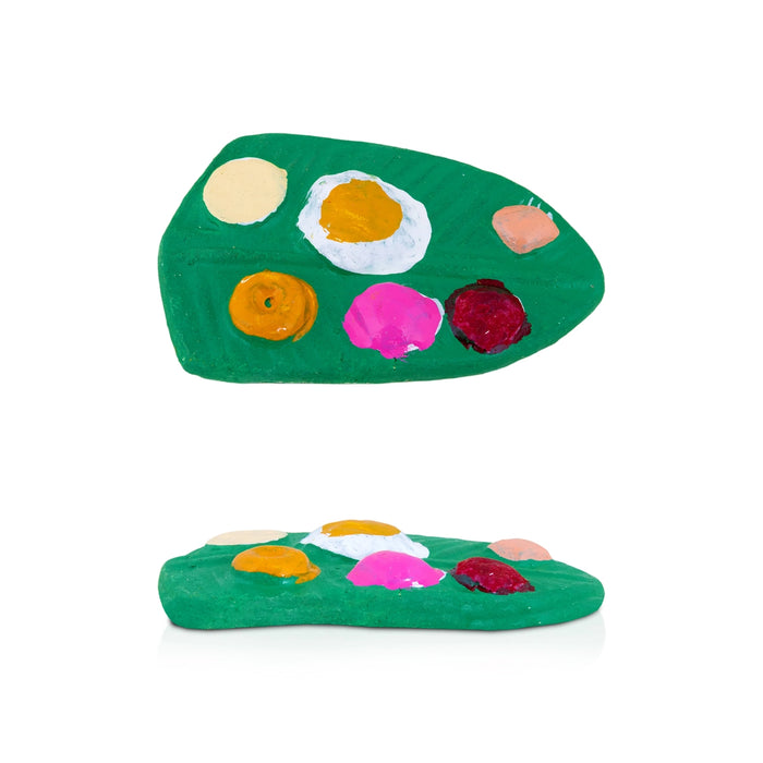 Sappadu Clay Golu Bommai Set – 6.5 x 2 Inches | Giri Golu Doll / Navaratri Golu Bommalu / Dasara Doll