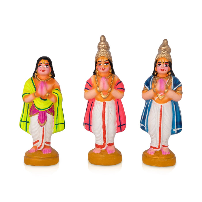 Vishwakarma Clay Golu Bommai Set - 13 x 10 Inches | Giri Golu doll/ Navaratri Kolu Bomma/ Dasara Doll/ Gombe