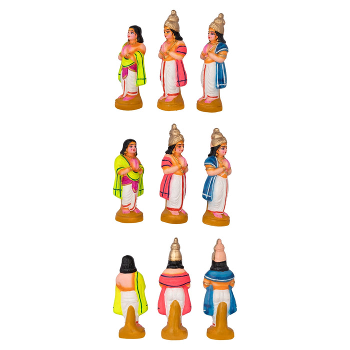 Vishwakarma Clay Golu Bommai Set - 13 x 10 Inches | Giri Golu doll/ Navaratri Kolu Bomma/ Dasara Doll/ Gombe