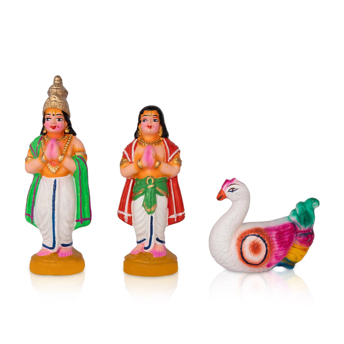 Vishwakarma Clay Golu Bommai Set - 13 x 10 Inches | Giri Golu doll/ Navaratri Kolu Bomma/ Dasara Doll/ Gombe