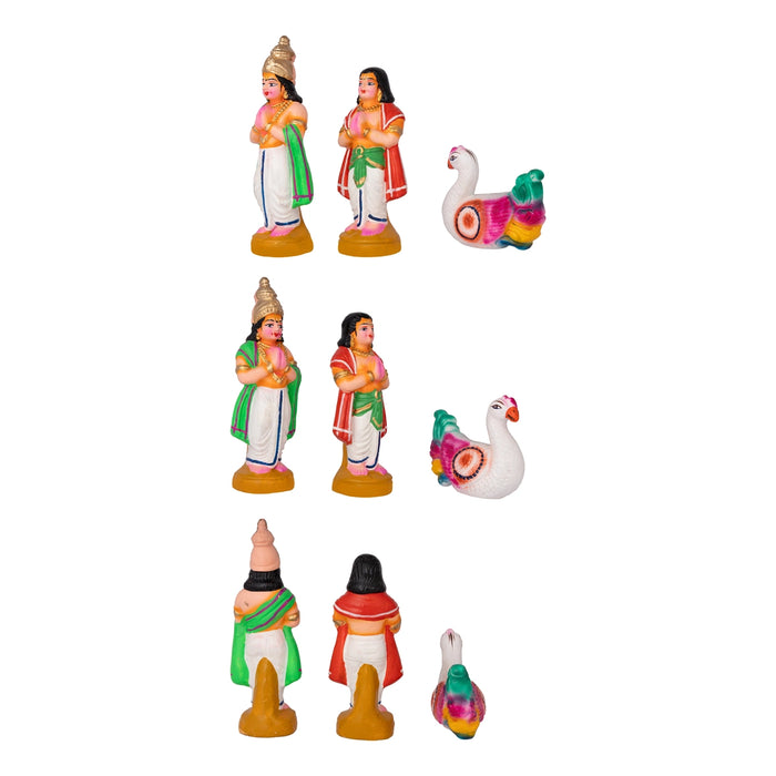 Vishwakarma Clay Golu Bommai Set - 13 x 10 Inches | Giri Golu doll/ Navaratri Kolu Bomma/ Dasara Doll/ Gombe