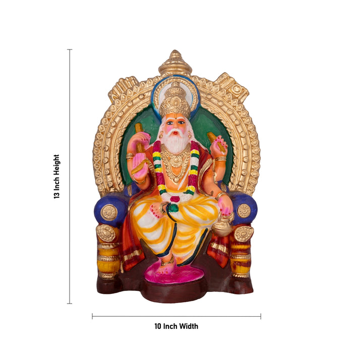 Vishwakarma Clay Golu Bommai Set - 13 x 10 Inches | Giri Golu doll/ Navaratri Kolu Bomma/ Dasara Doll/ Gombe