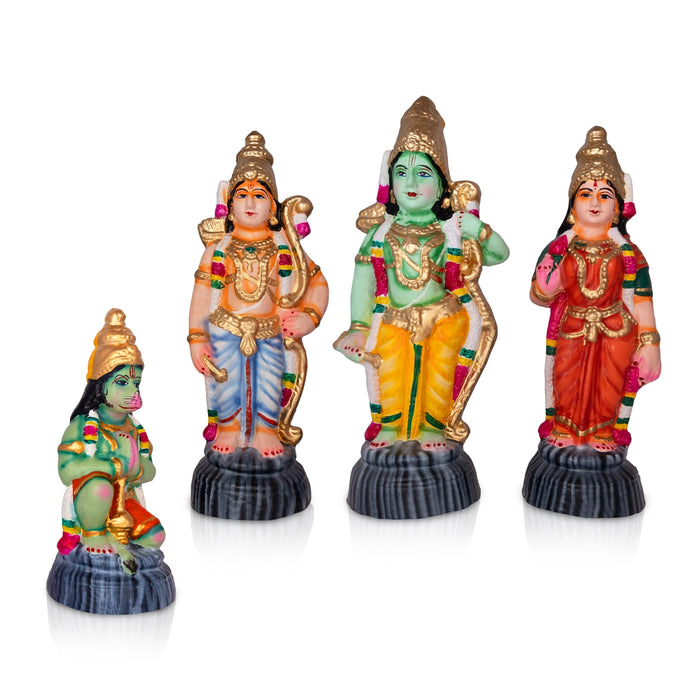 Ramar Clay Golu Bommai Set - 15 x 6.5 Inches | Giri Golu doll/ Navaratri Kolu Bomma/ Gombe/ Bommalu