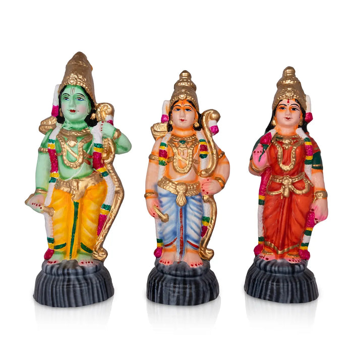 Ramar Clay Golu Bommai Set - 15 x 6.5 Inches | Giri Golu doll/ Navaratri Kolu Bomma/ Gombe/ Bommalu