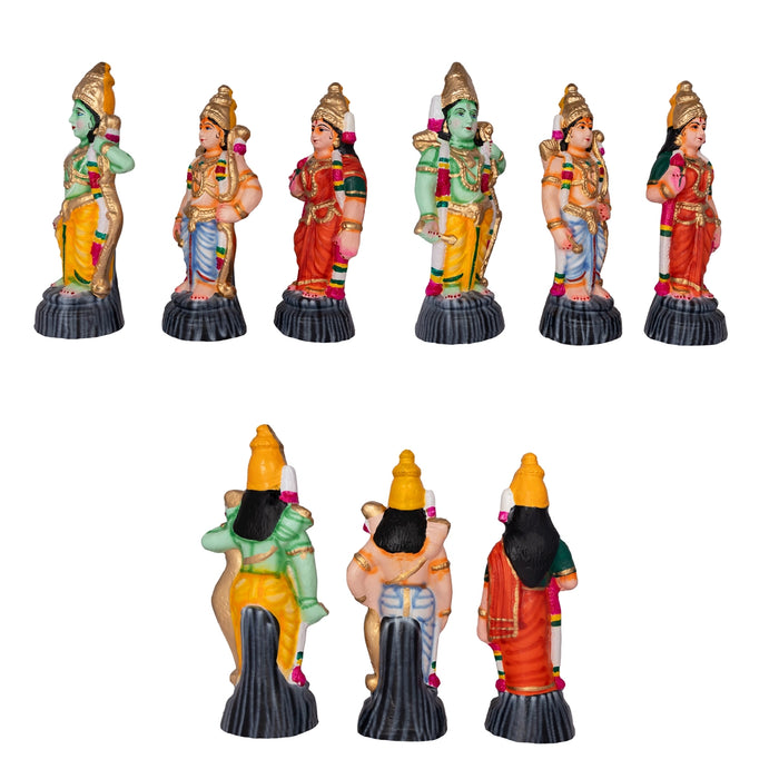 Ramar Clay Golu Bommai Set - 15 x 6.5 Inches | Giri Golu doll/ Navaratri Kolu Bomma/ Gombe/ Bommalu