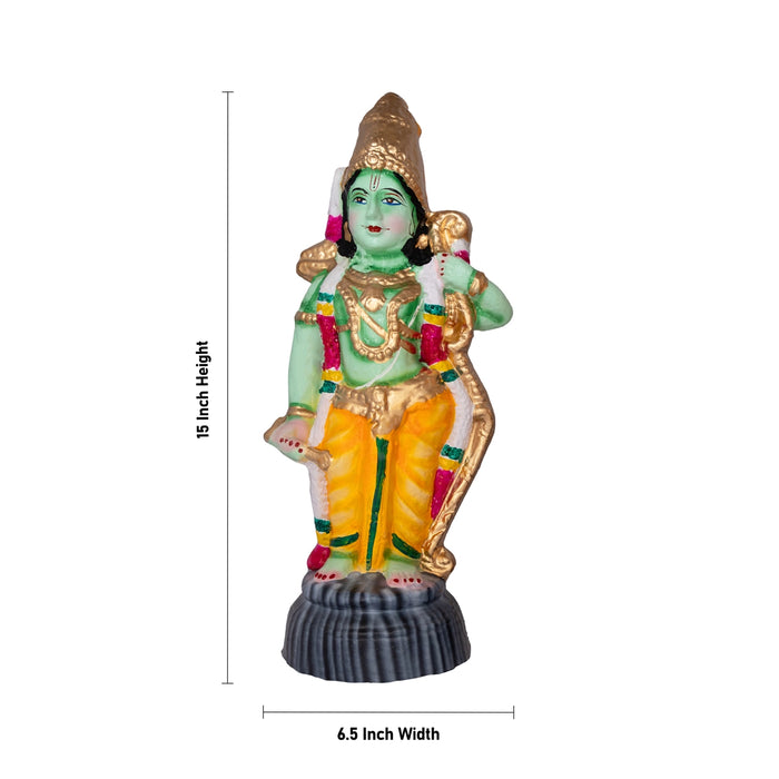 Ramar Clay Golu Bommai Set - 15 x 6.5 Inches | Giri Golu doll/ Navaratri Kolu Bomma/ Gombe/ Bommalu